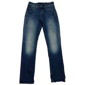 G-Star Raw Womens Noxer Straight Leg Jeans Blue Medium Wash Zipper Pocket 26x29
